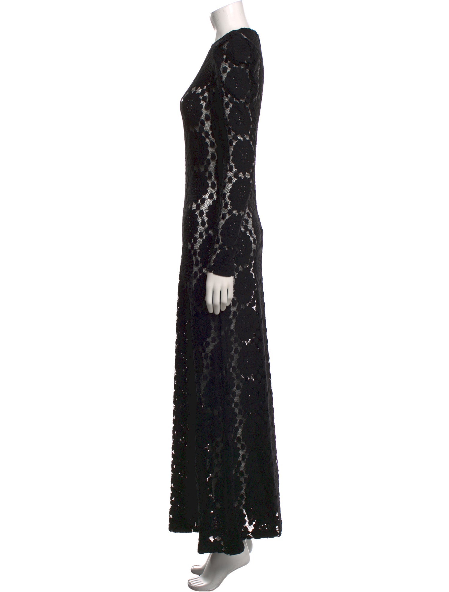 La DoubleJ Lace Pattern Long Dress