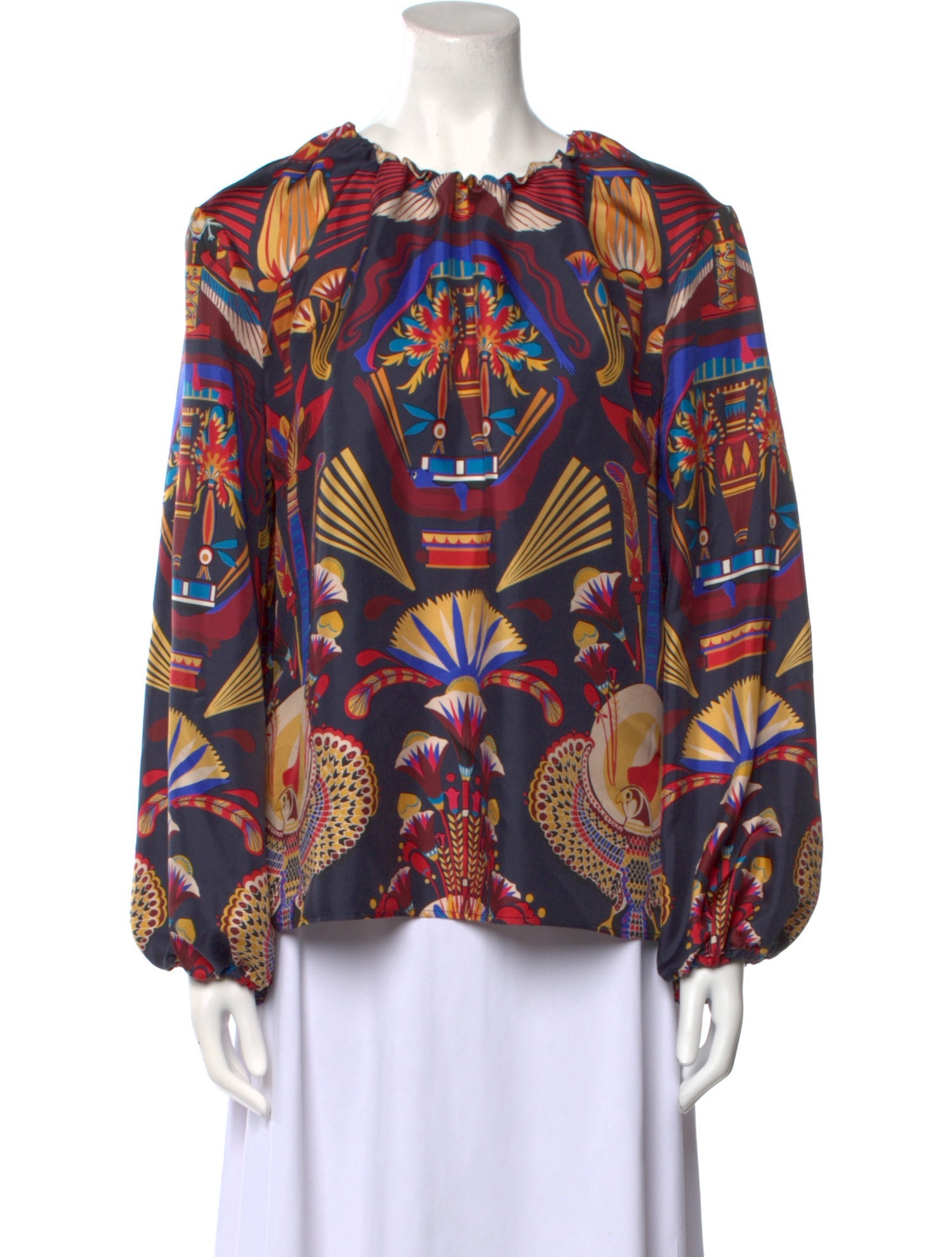 La DoubleJ Silk Printed Blouse