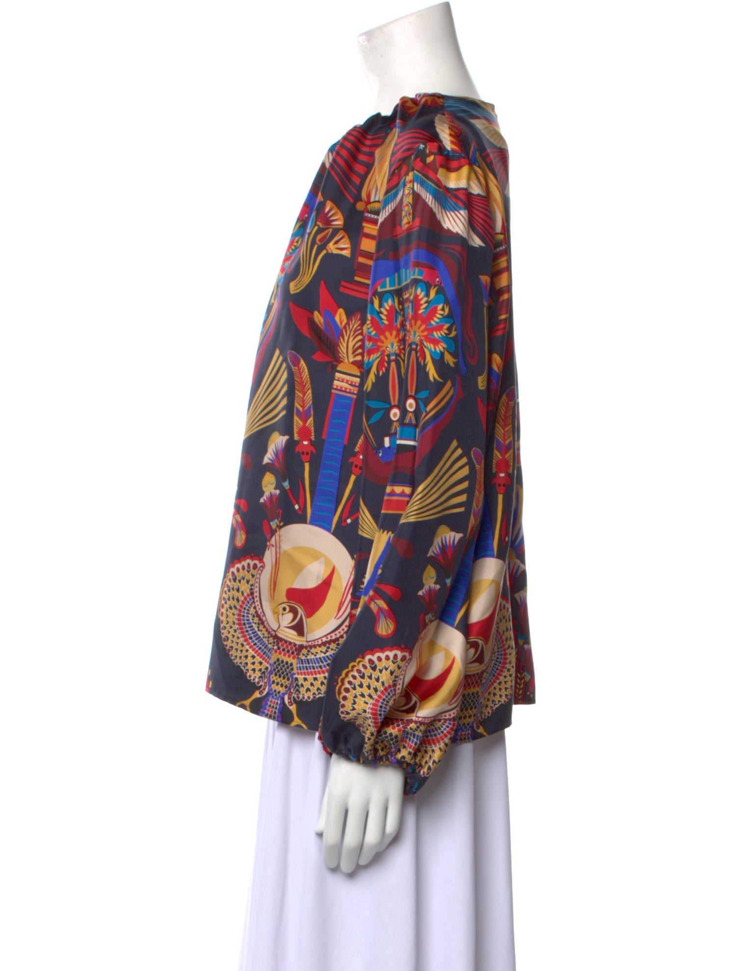 La DoubleJ Silk Printed Blouse
