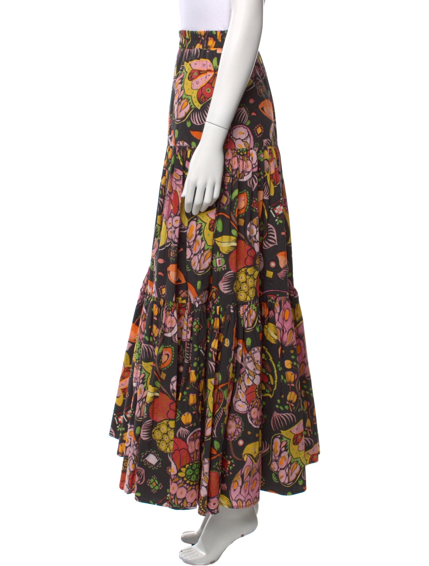 La DoubleJ Floral Print Long Skirt