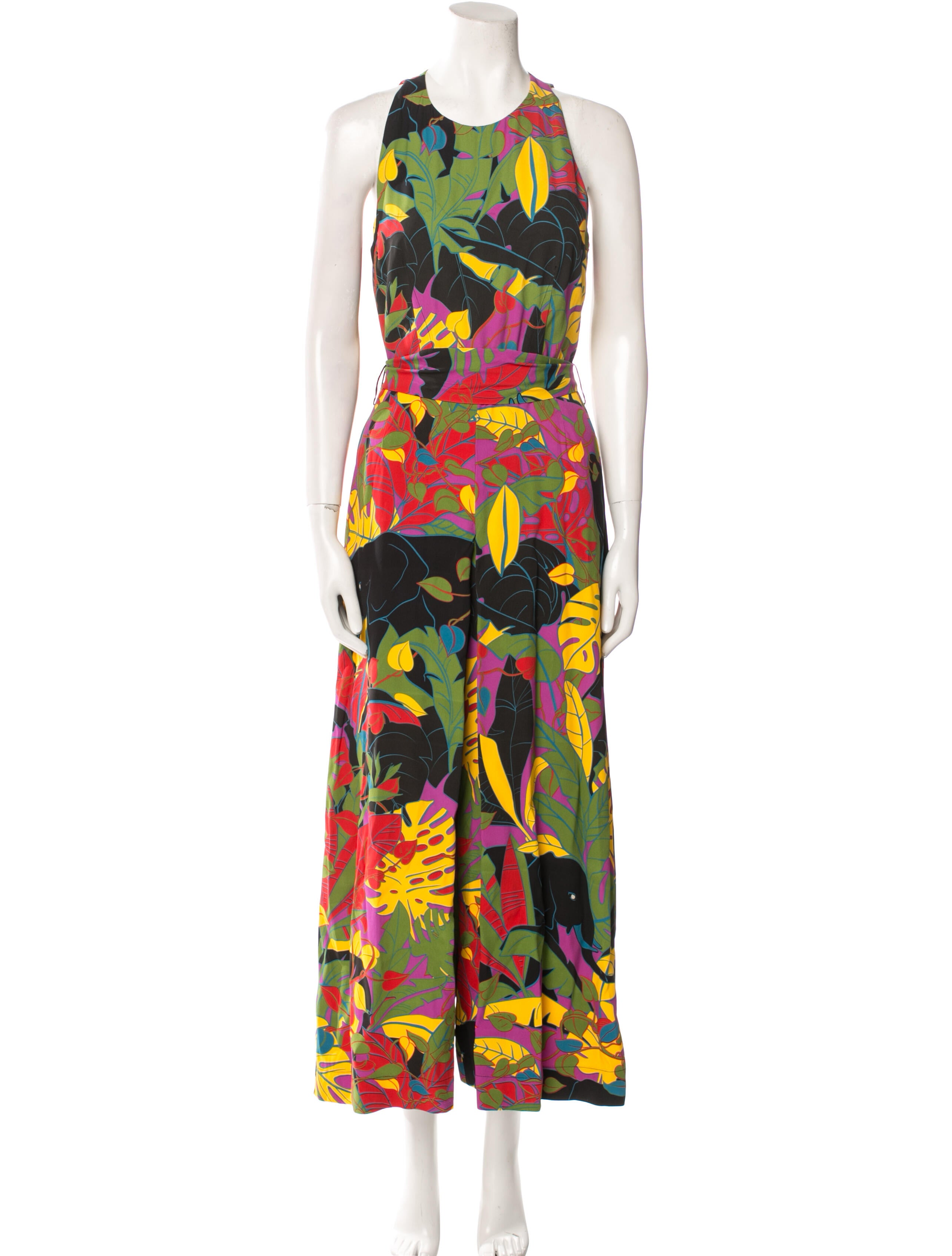 La DoubleJ Printed Crew Neck Jumpsuit