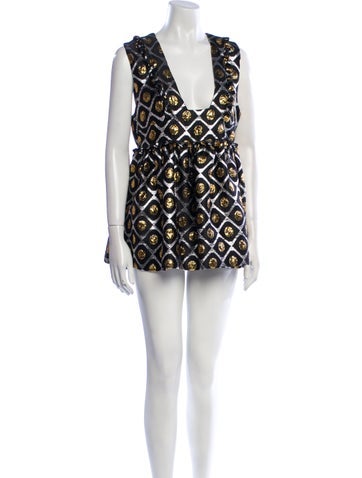 La DoubleJ Dresses Printed Mini Dress L