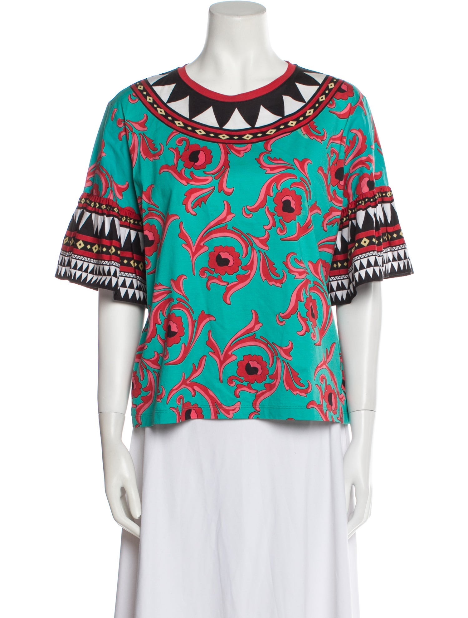 La DoubleJ Printed Bateau Neckline T-Shirt