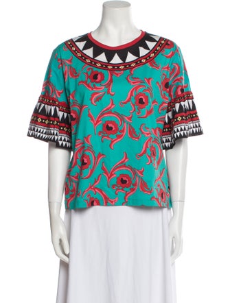 La DoubleJ Printed Bateau Neckline T-Shirt