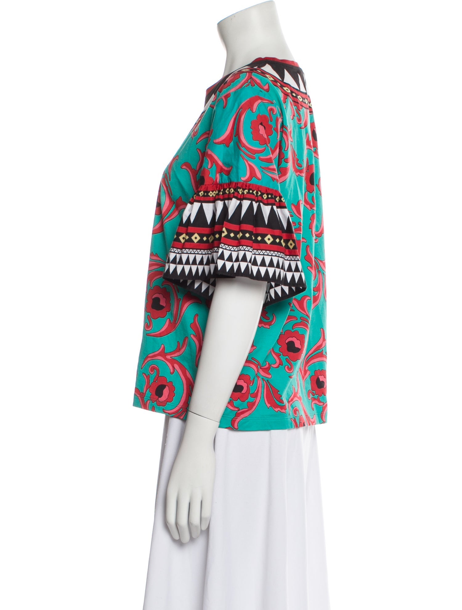 La DoubleJ Printed Bateau Neckline T-Shirt