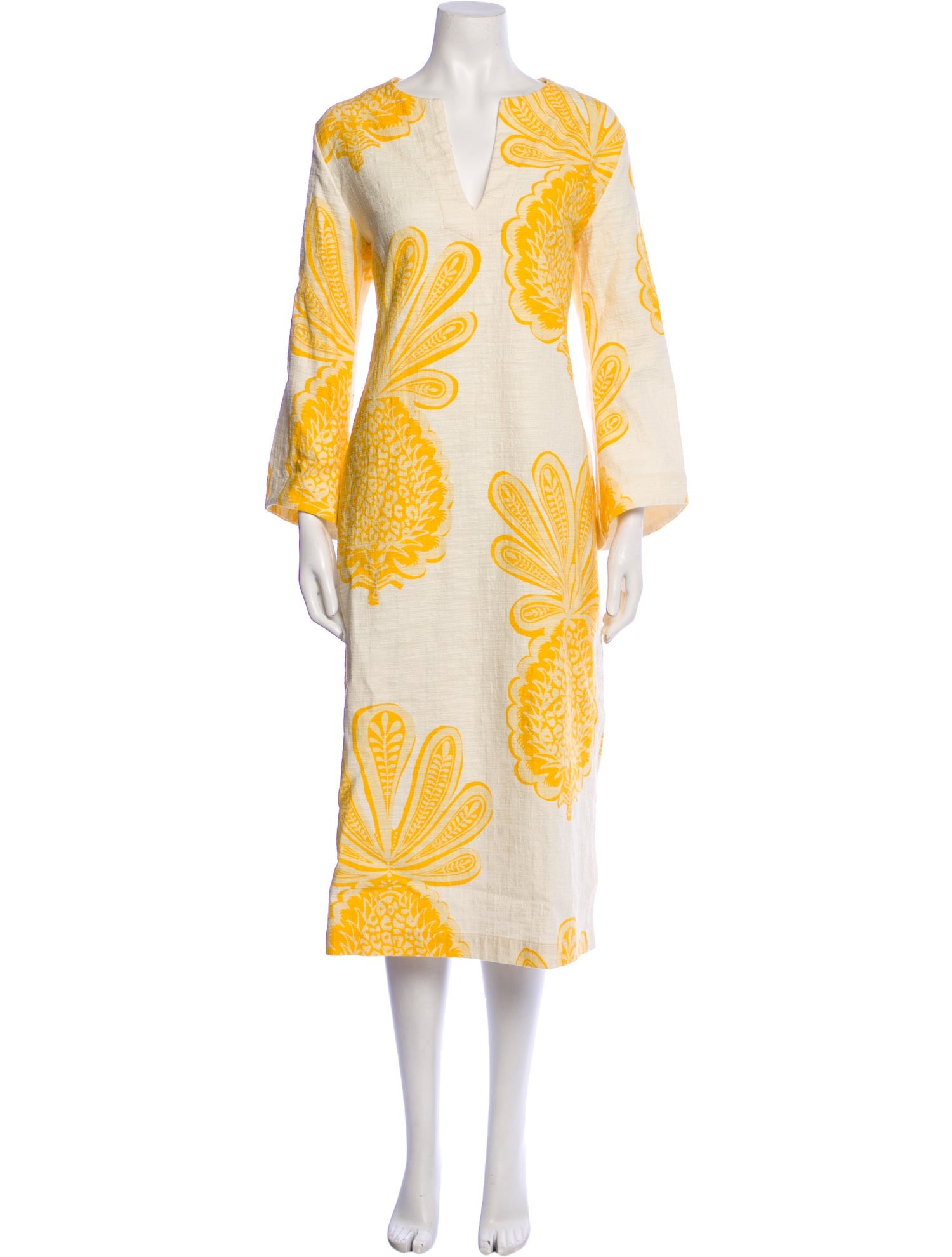 La DoubleJ Paisley Print Midi Length Dress