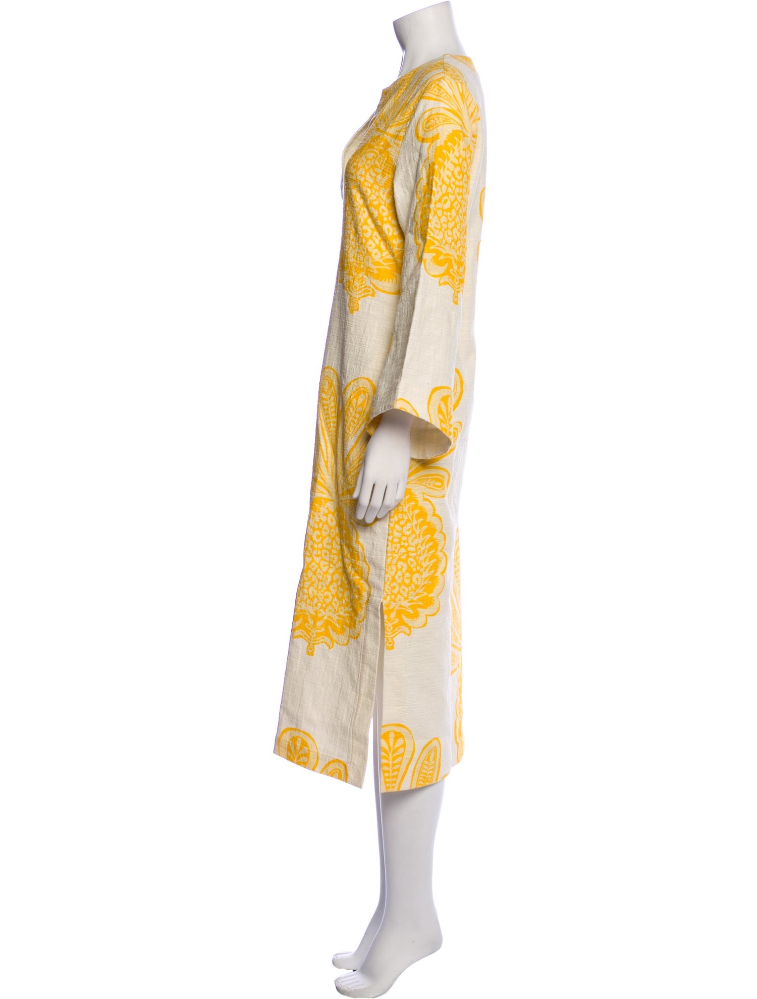 La DoubleJ Paisley Print Midi Length Dress