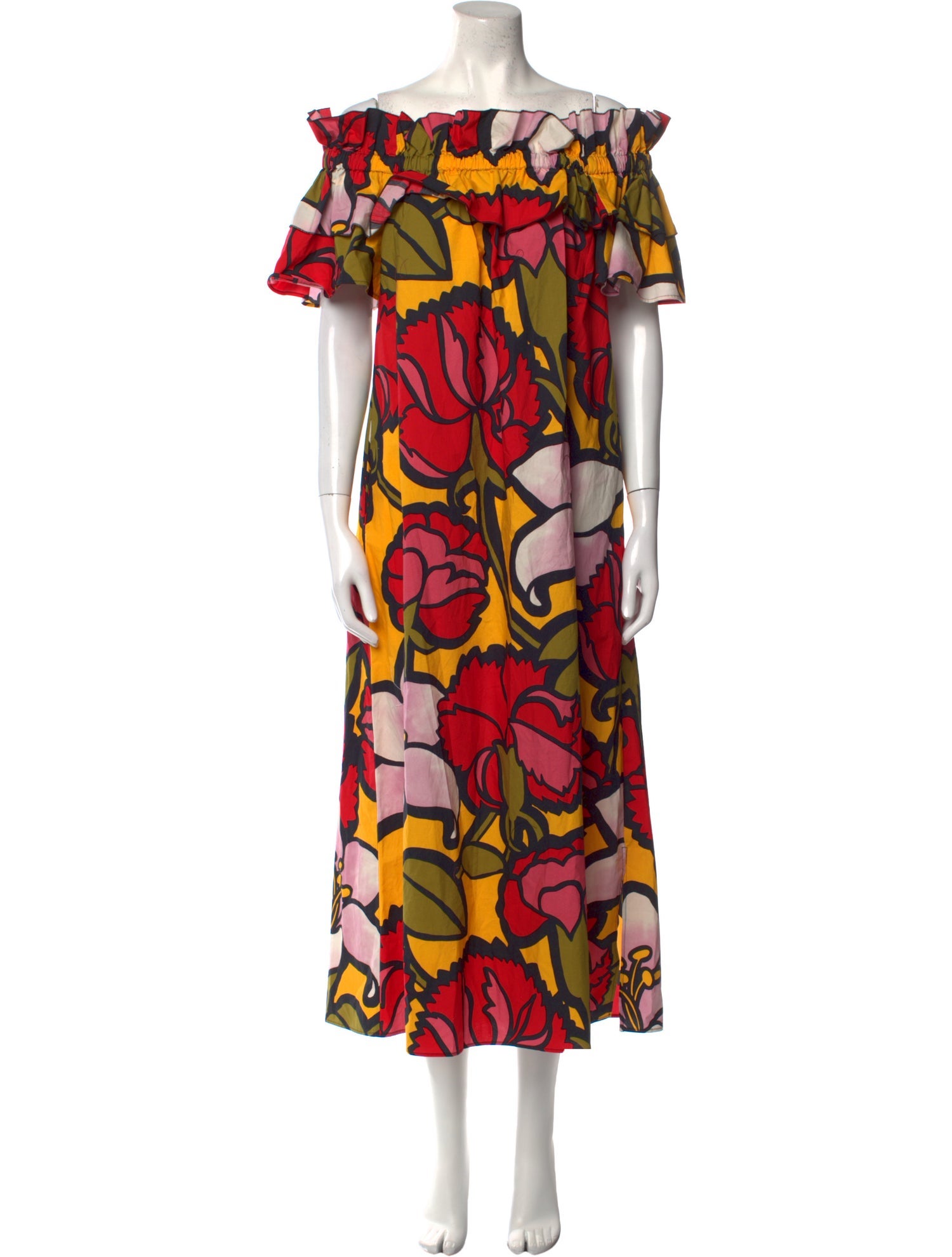 La DoubleJ Floral Print Long Dress w/ Tags