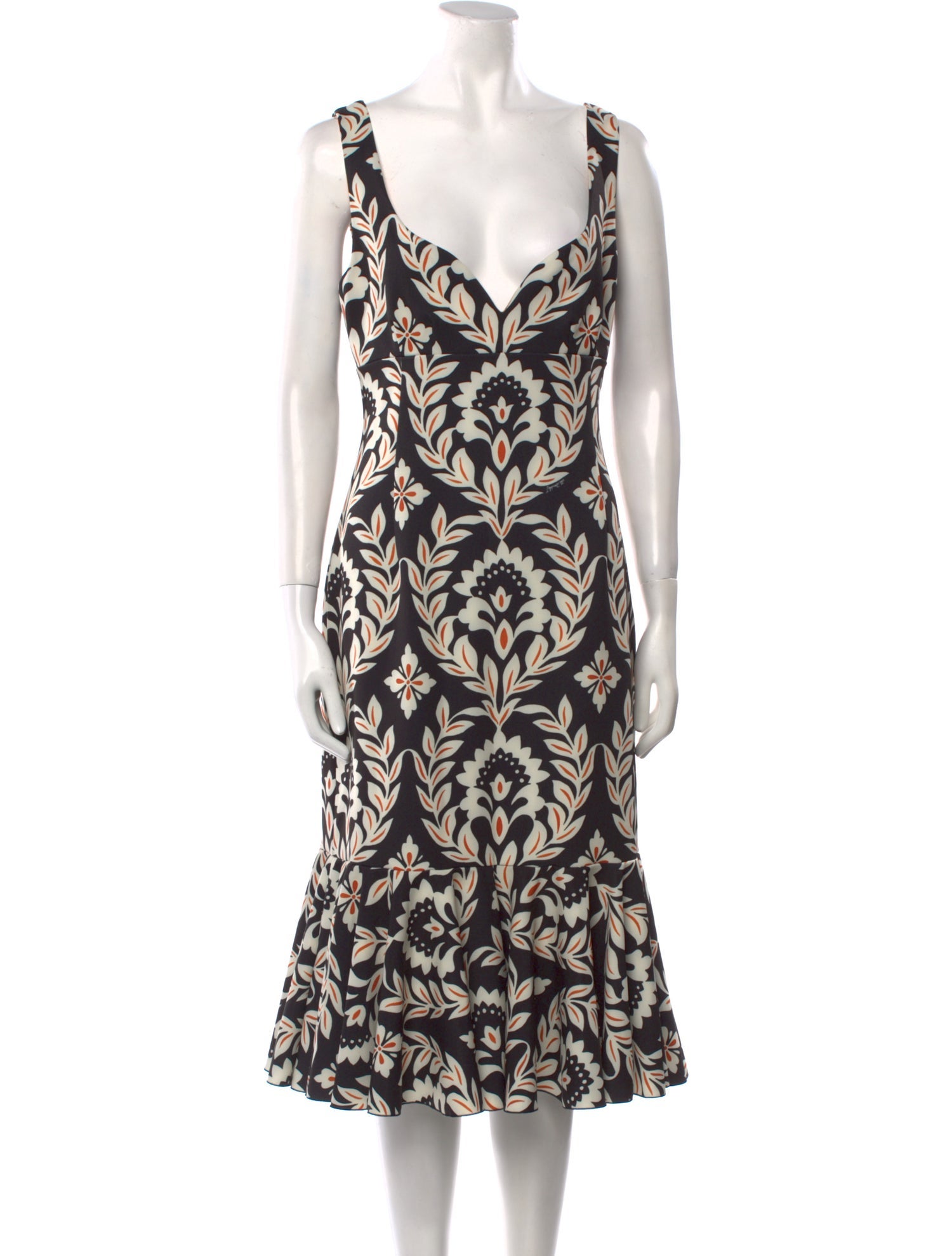 La DoubleJ Printed Midi Length Dress w/ Tags