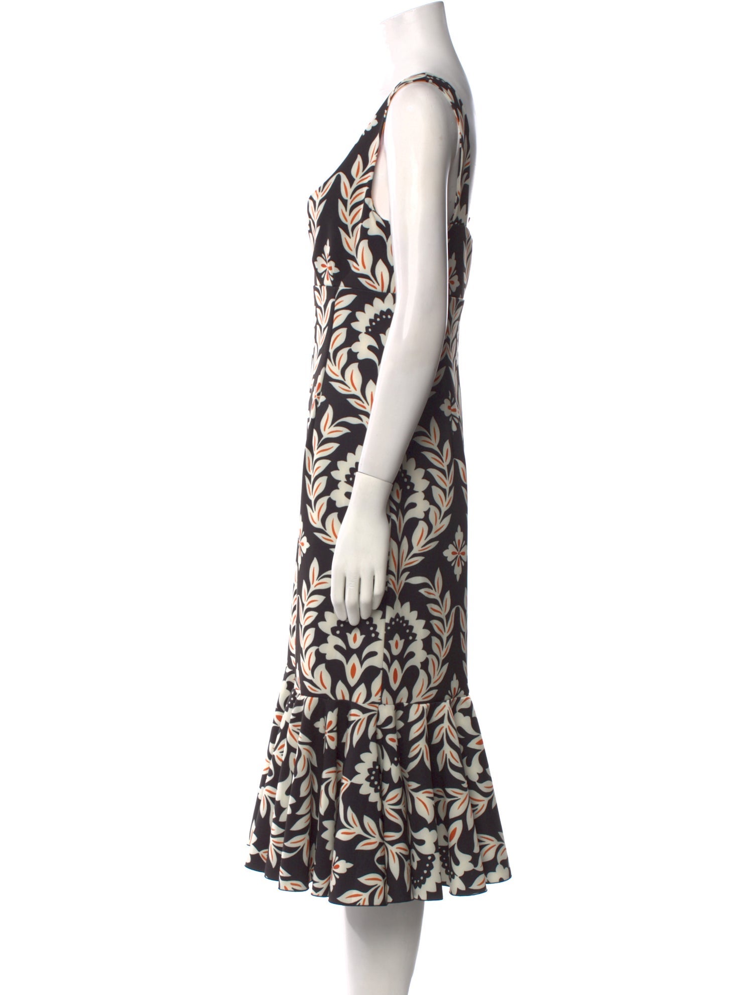 La DoubleJ Printed Midi Length Dress w/ Tags