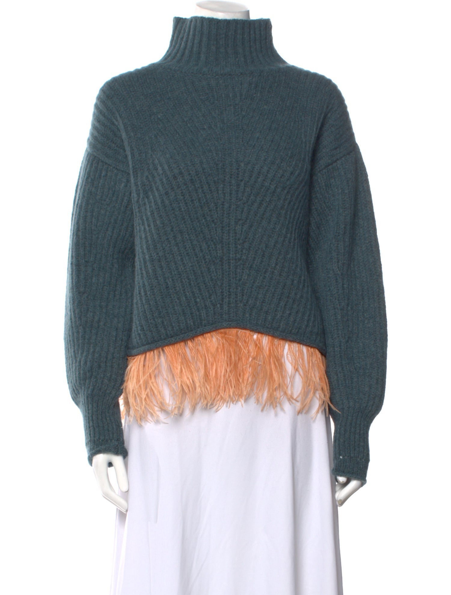 La DoubleJ Baby Alpaca Mock Neck Sweater