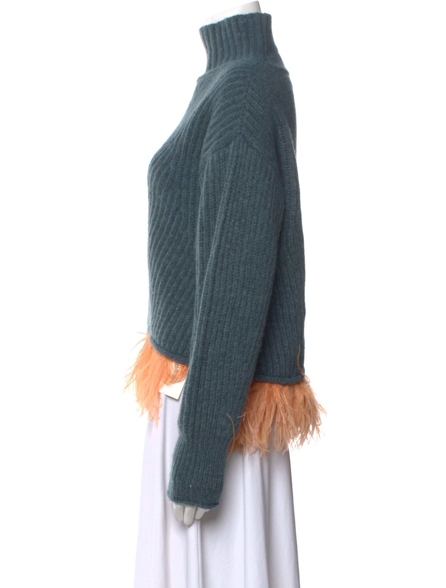 La DoubleJ Baby Alpaca Mock Neck Sweater