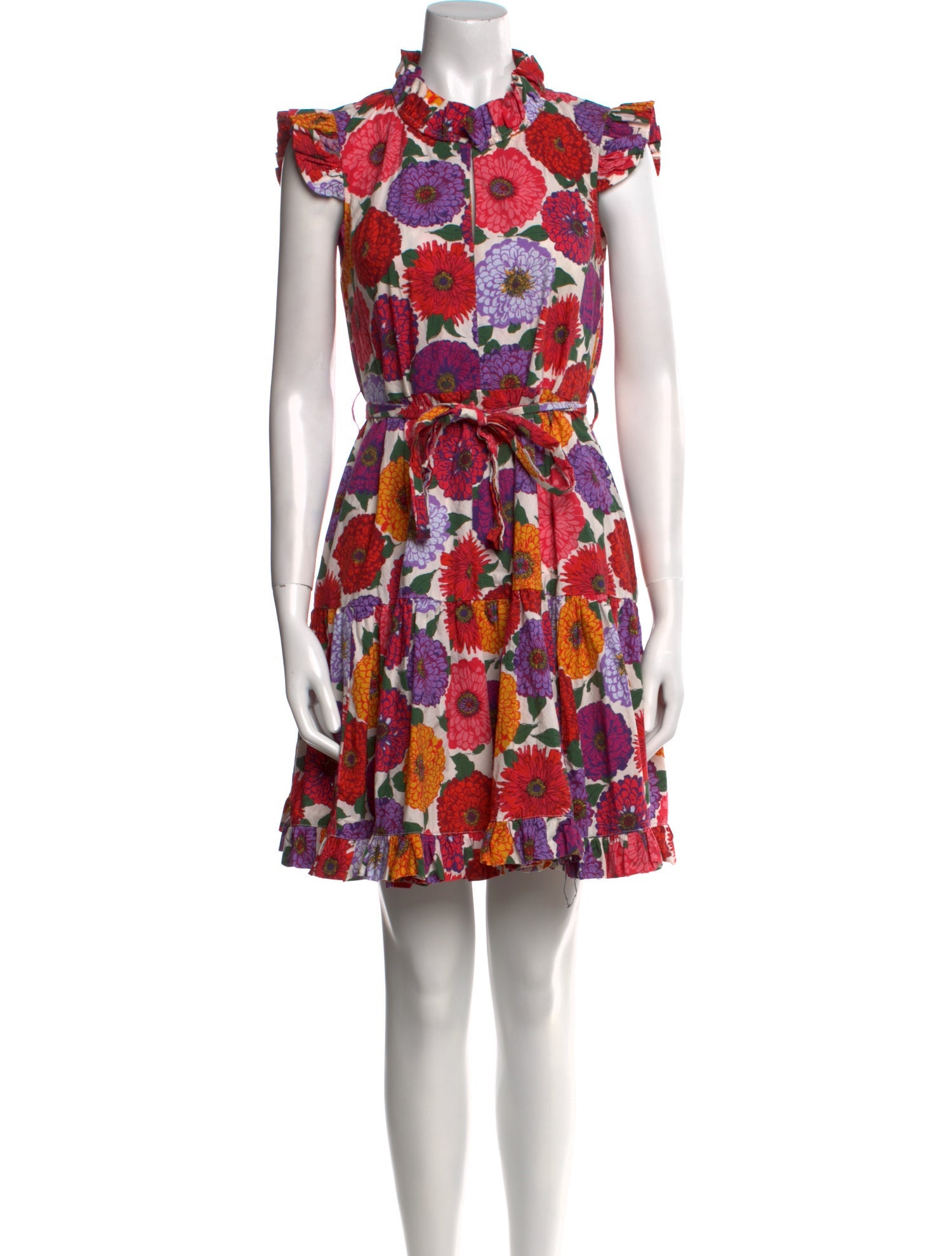 La DoubleJ Floral Print Mini Dress