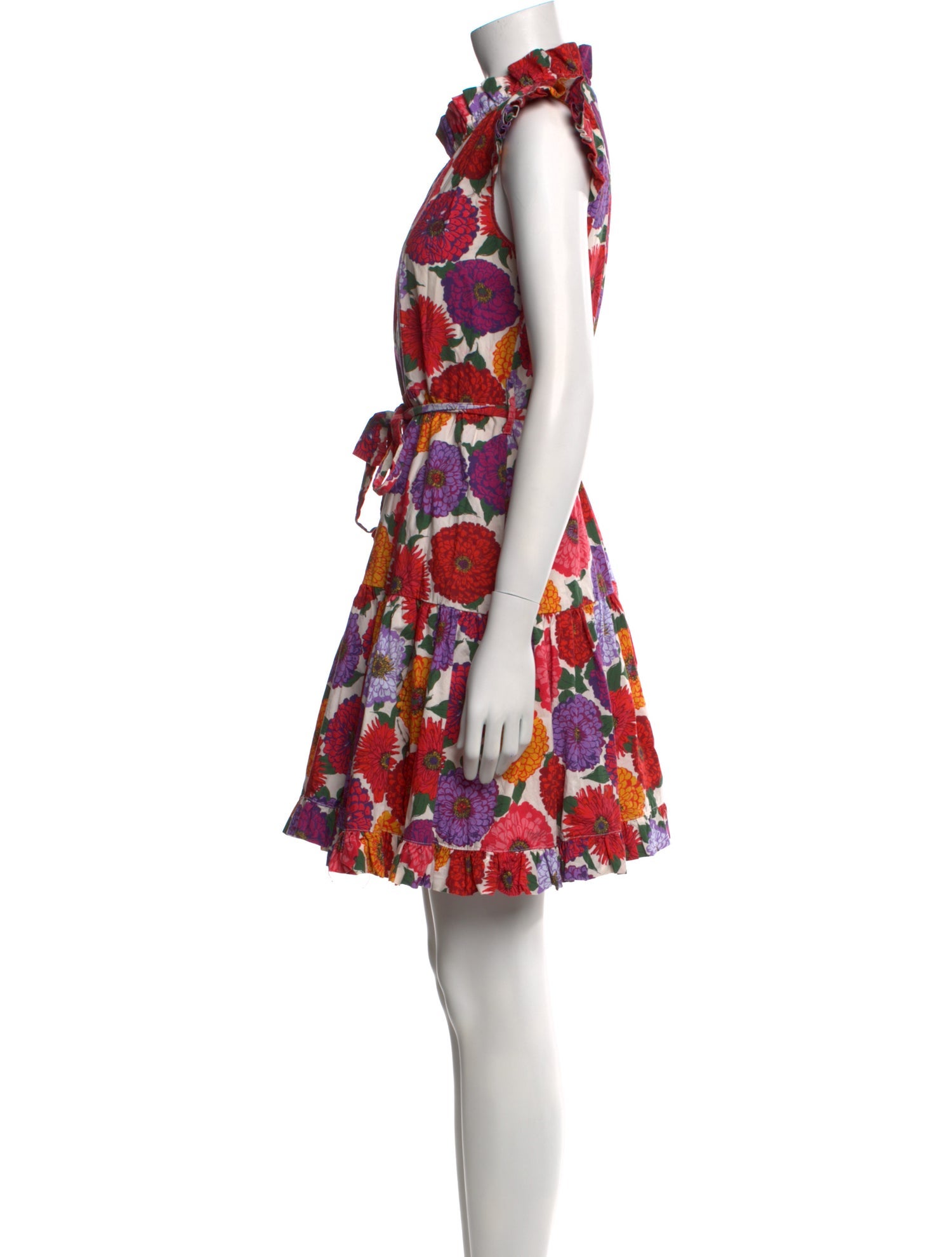 La DoubleJ Floral Print Mini Dress