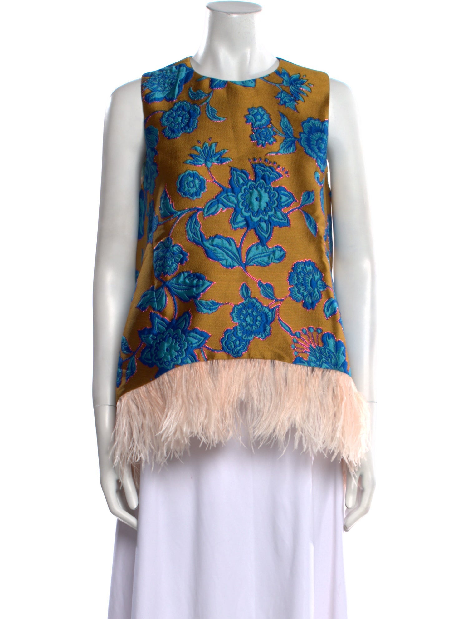 La DoubleJ Printed Crew Neck Blouse w/ Tags