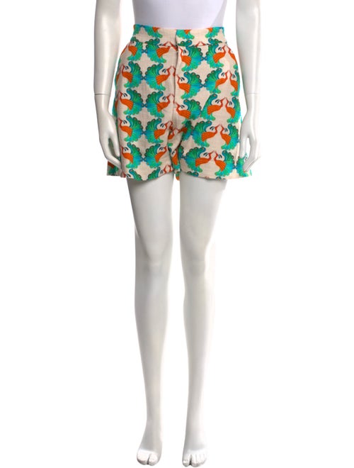 La DoubleJ Printed Mini Shorts