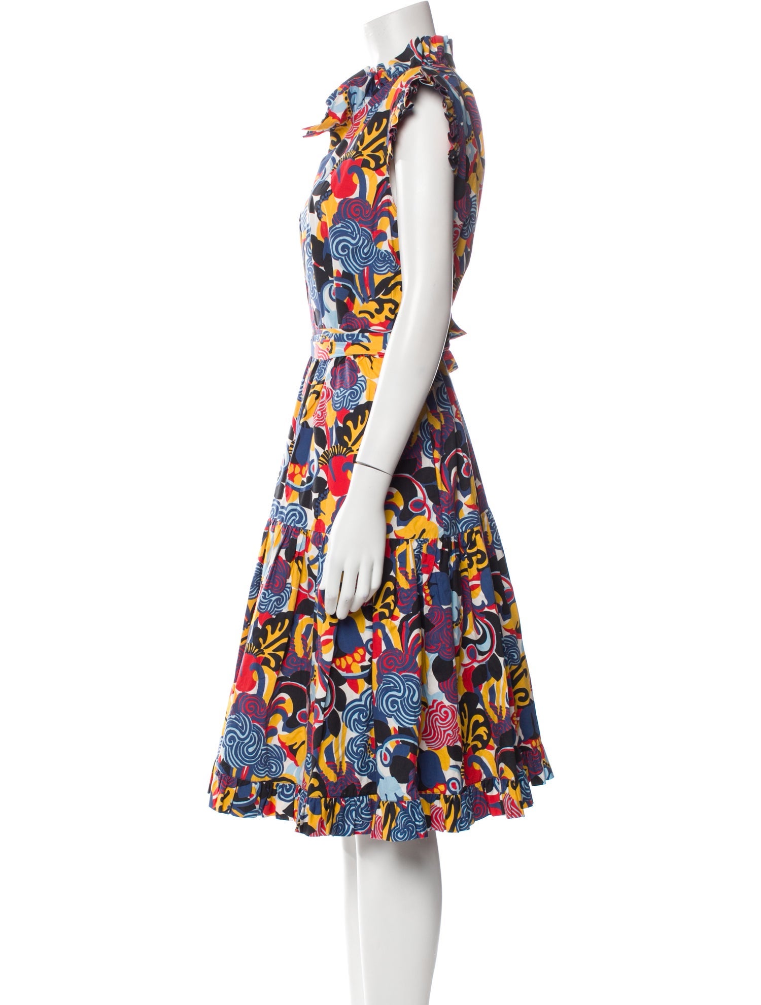 La DoubleJ Floral Print Midi Length Dress