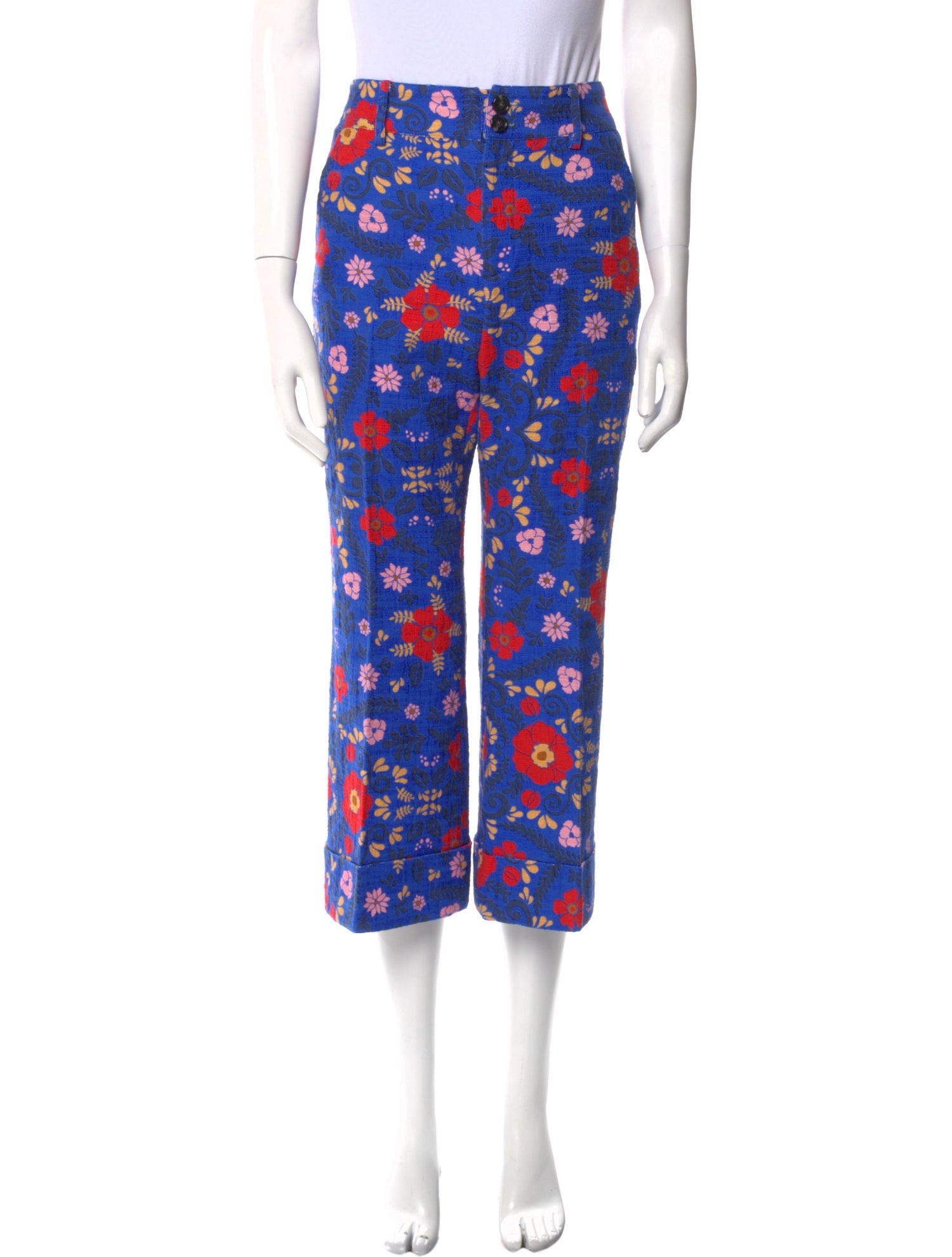 La DoubleJ Floral Print Wide Leg Pants