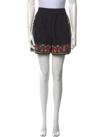 La DoubleJ Graphic Print Mini Shorts