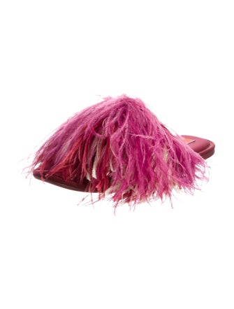 La DoubleJ Ostrich Feather Mules