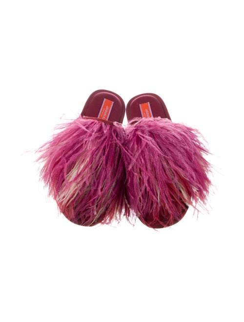 La DoubleJ Ostrich Feather Mules