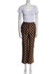 La DoubleJ Printed Feather Trim Pant Set