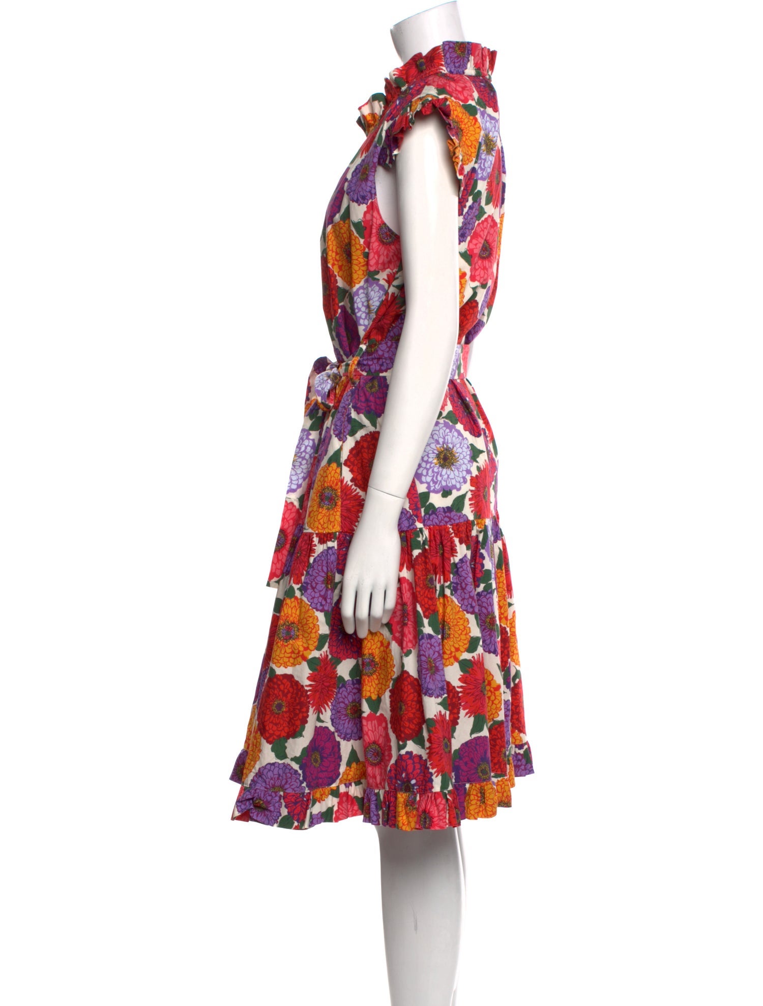 La DoubleJ Floral Print Midi Length Dress