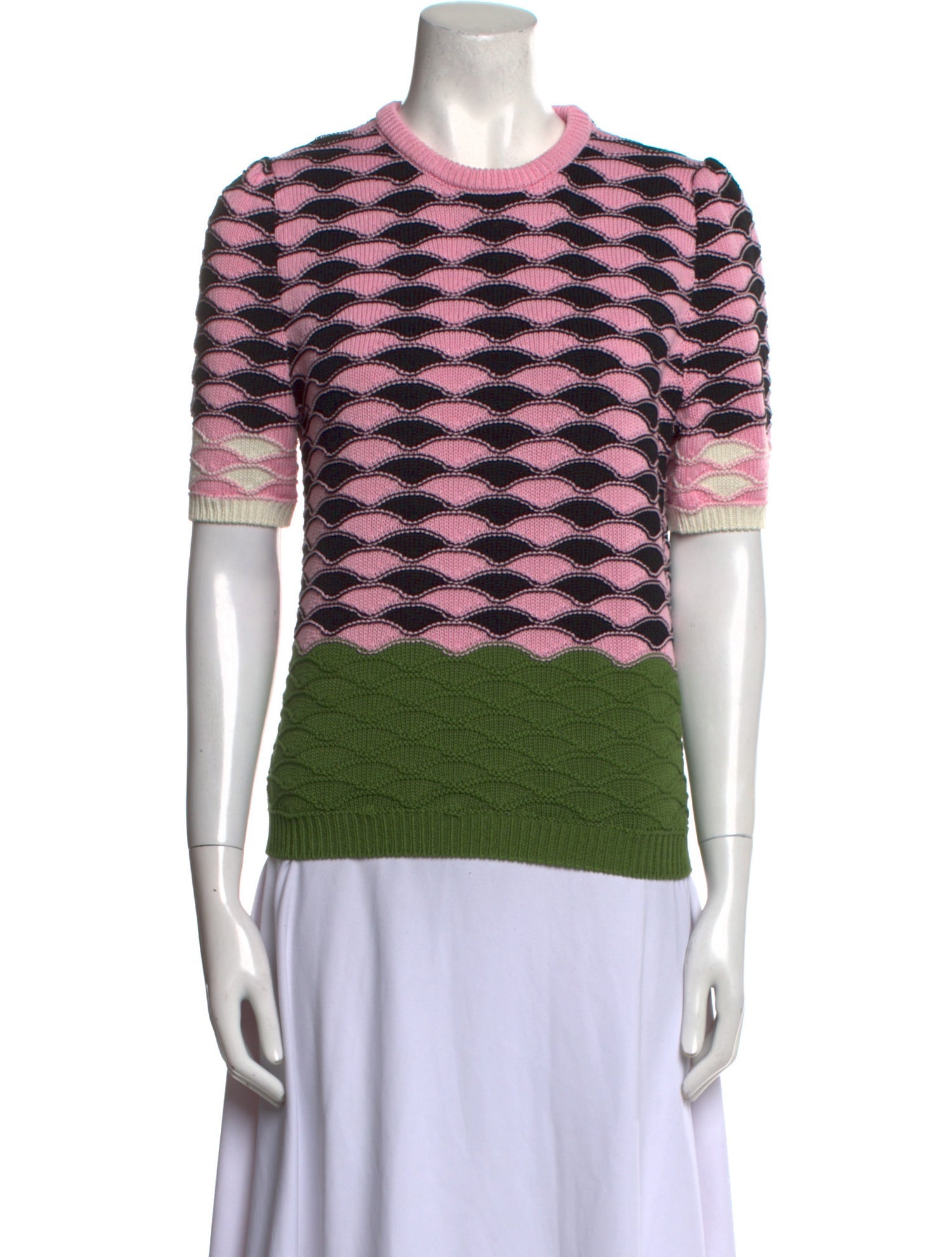 La DoubleJ Printed Crew Neck Sweater