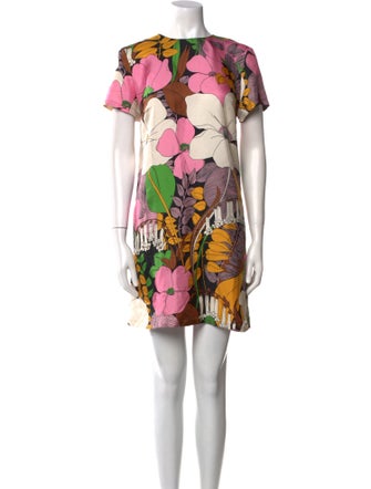 La DoubleJ Floral Print Mini Dress