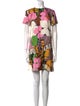 La DoubleJ Floral Print Mini Dress
