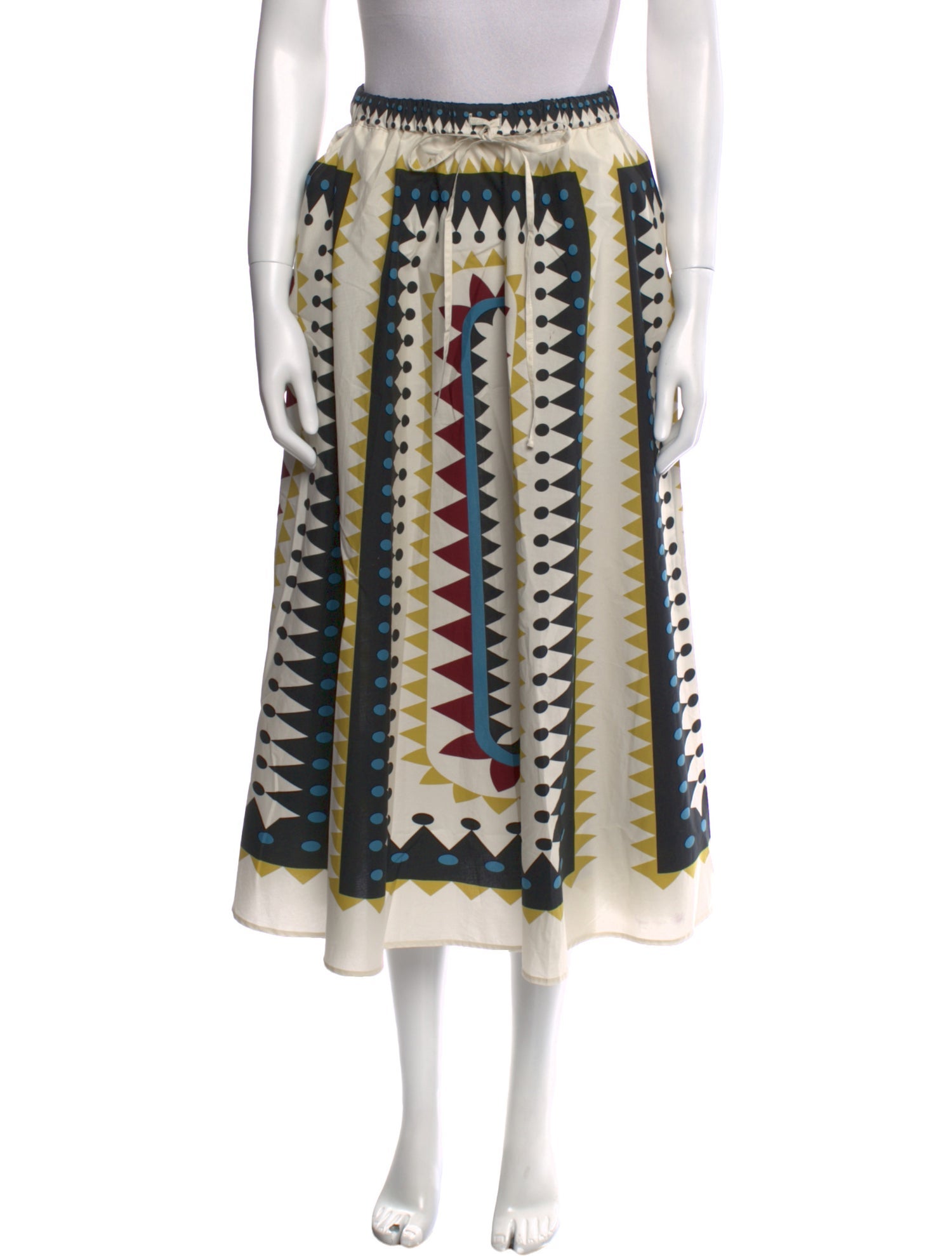 La DoubleJ Printed Midi Length Skirt