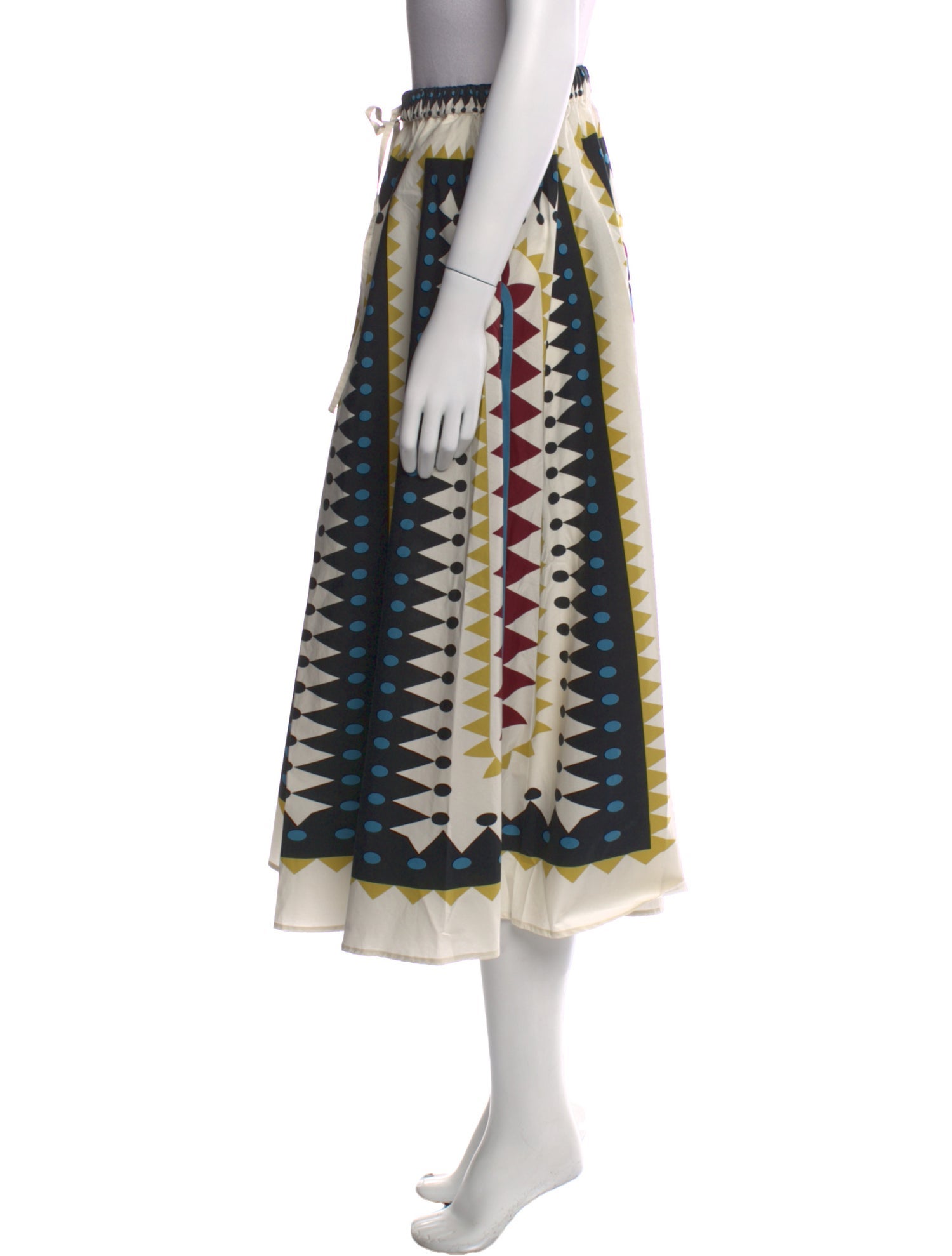 La DoubleJ Printed Midi Length Skirt