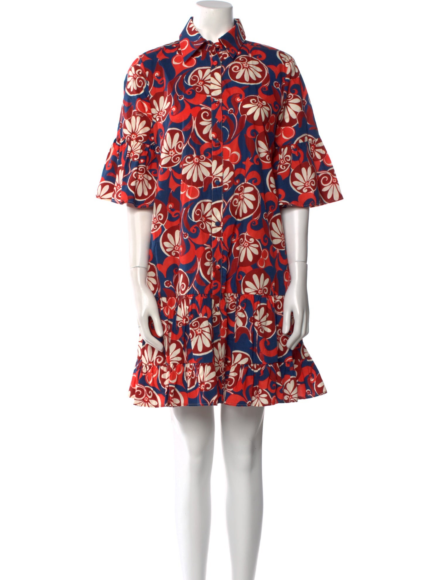 La DoubleJ Floral Print Mini Dress