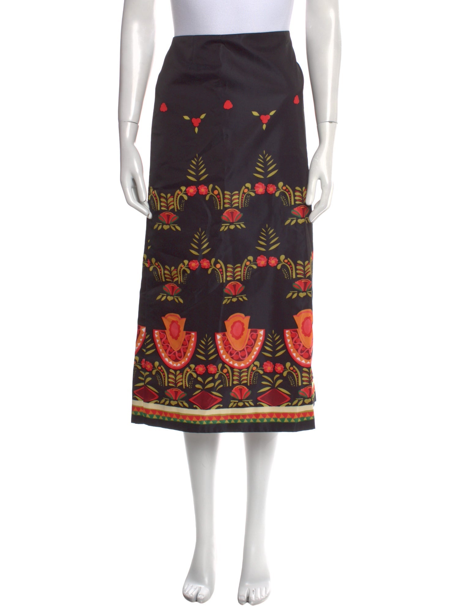 La DoubleJ Printed Midi Length Skirt