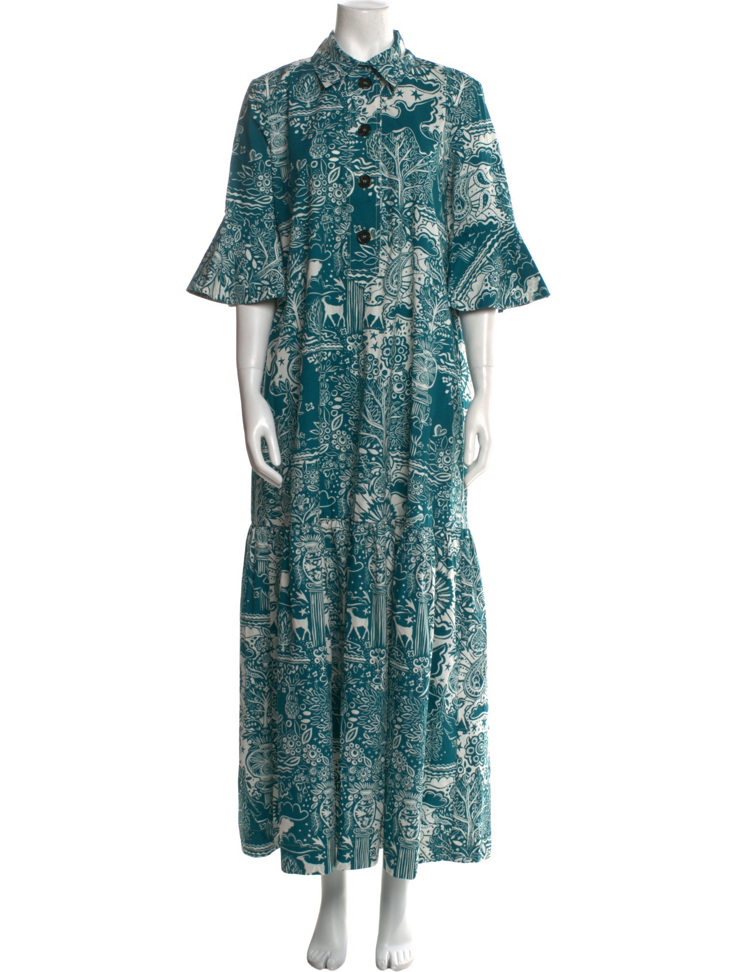 La DoubleJ Paisley Print Long Dress