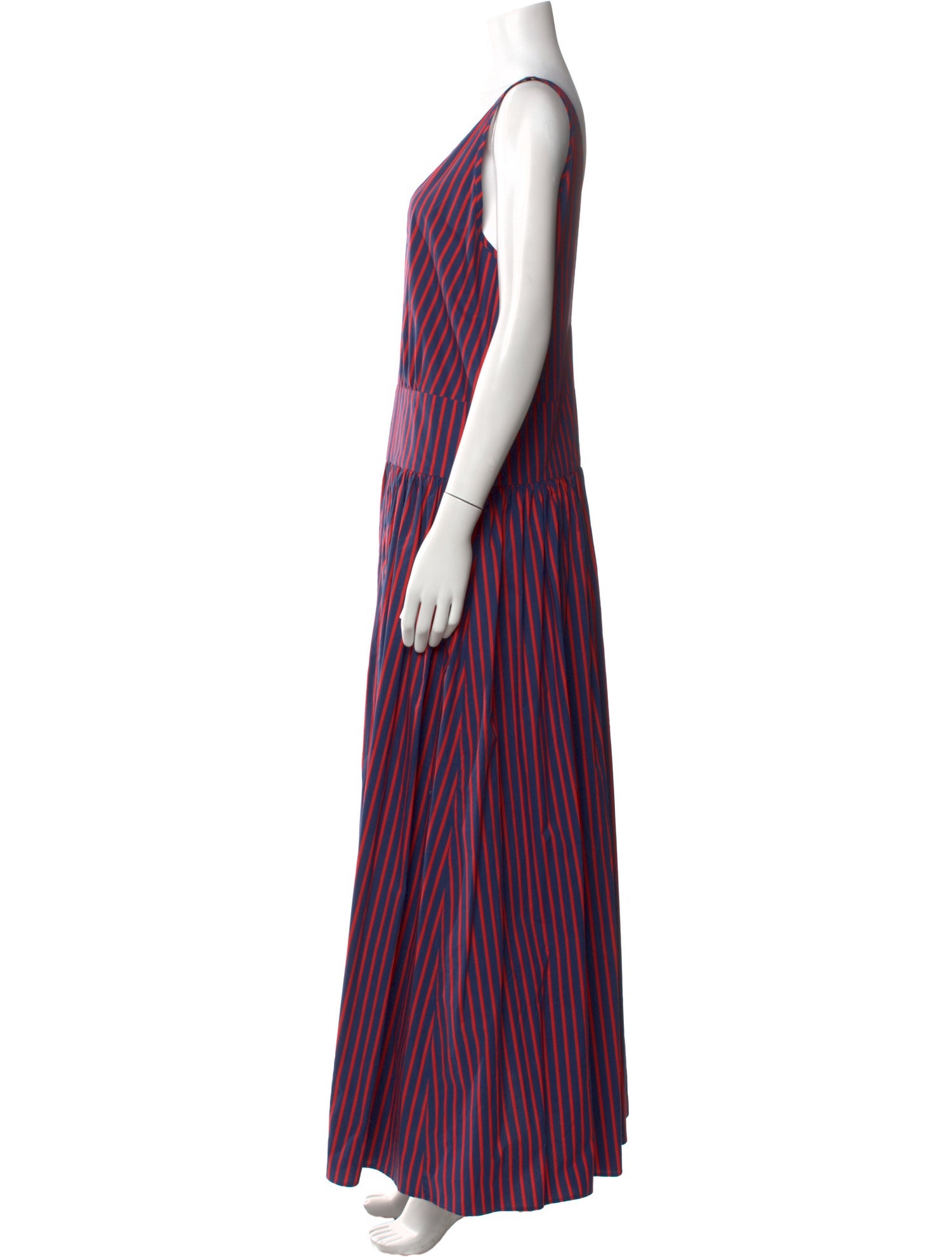 La DoubleJ Striped Long Dress