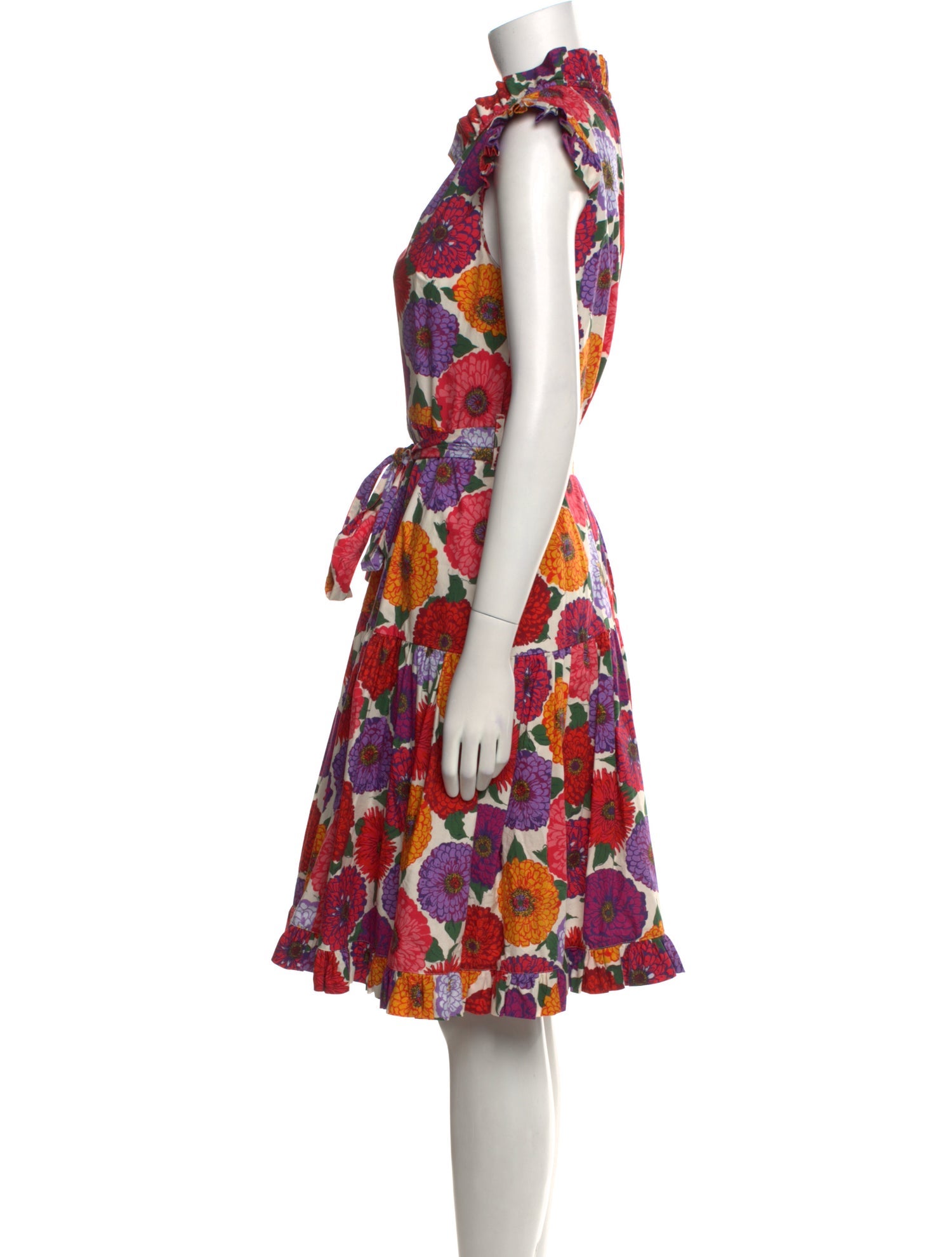 La DoubleJ Floral Print Knee-Length Dress