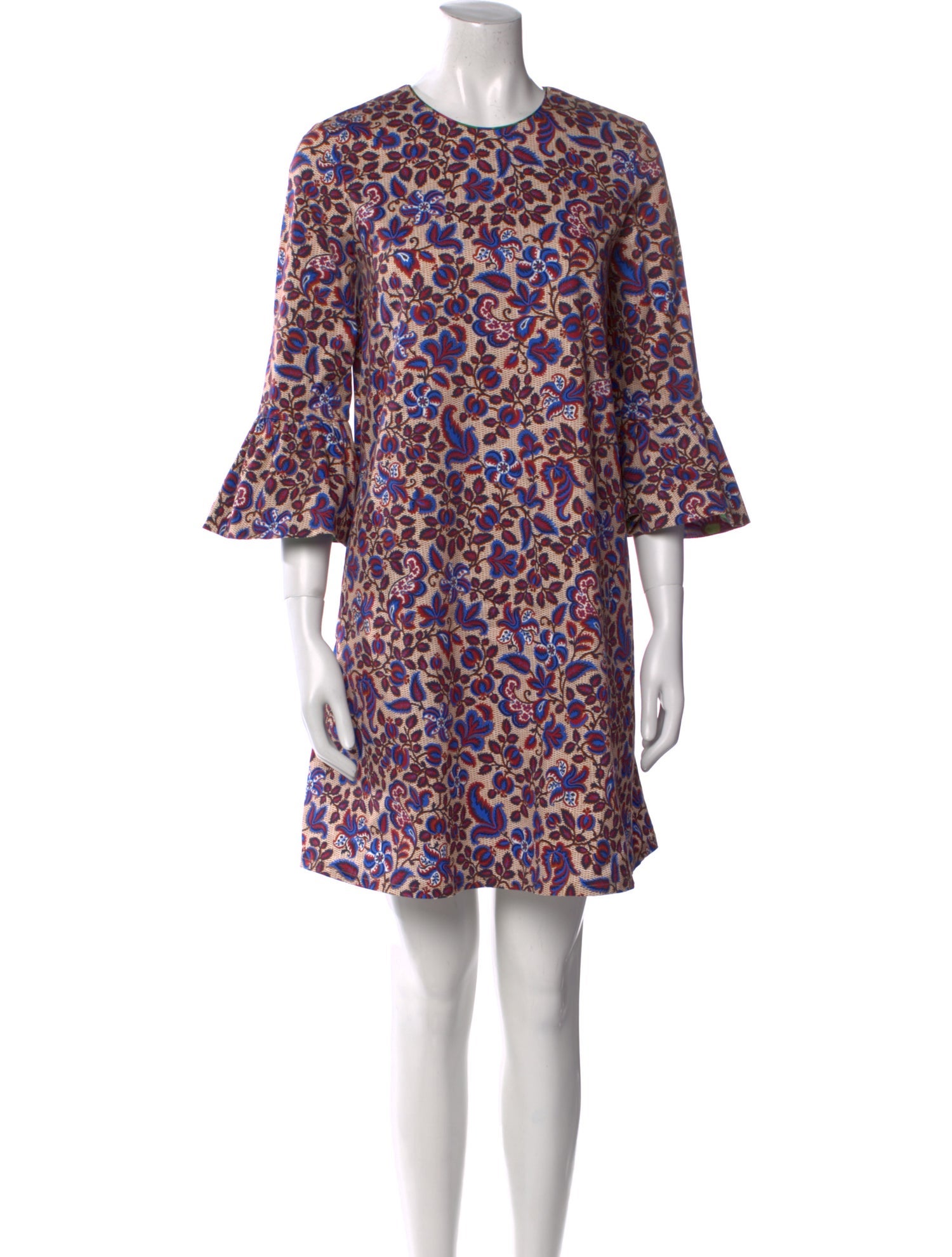 La DoubleJ Floral Print Mini Dress