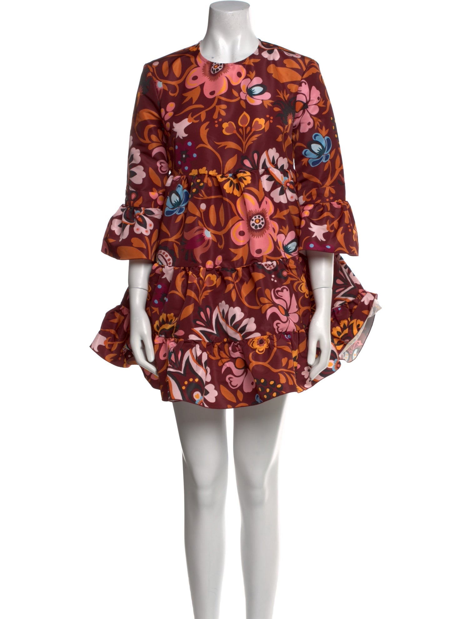 La DoubleJ Floral Print Mini Dress