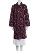 La DoubleJ Nylon Floral Print Trench Coat