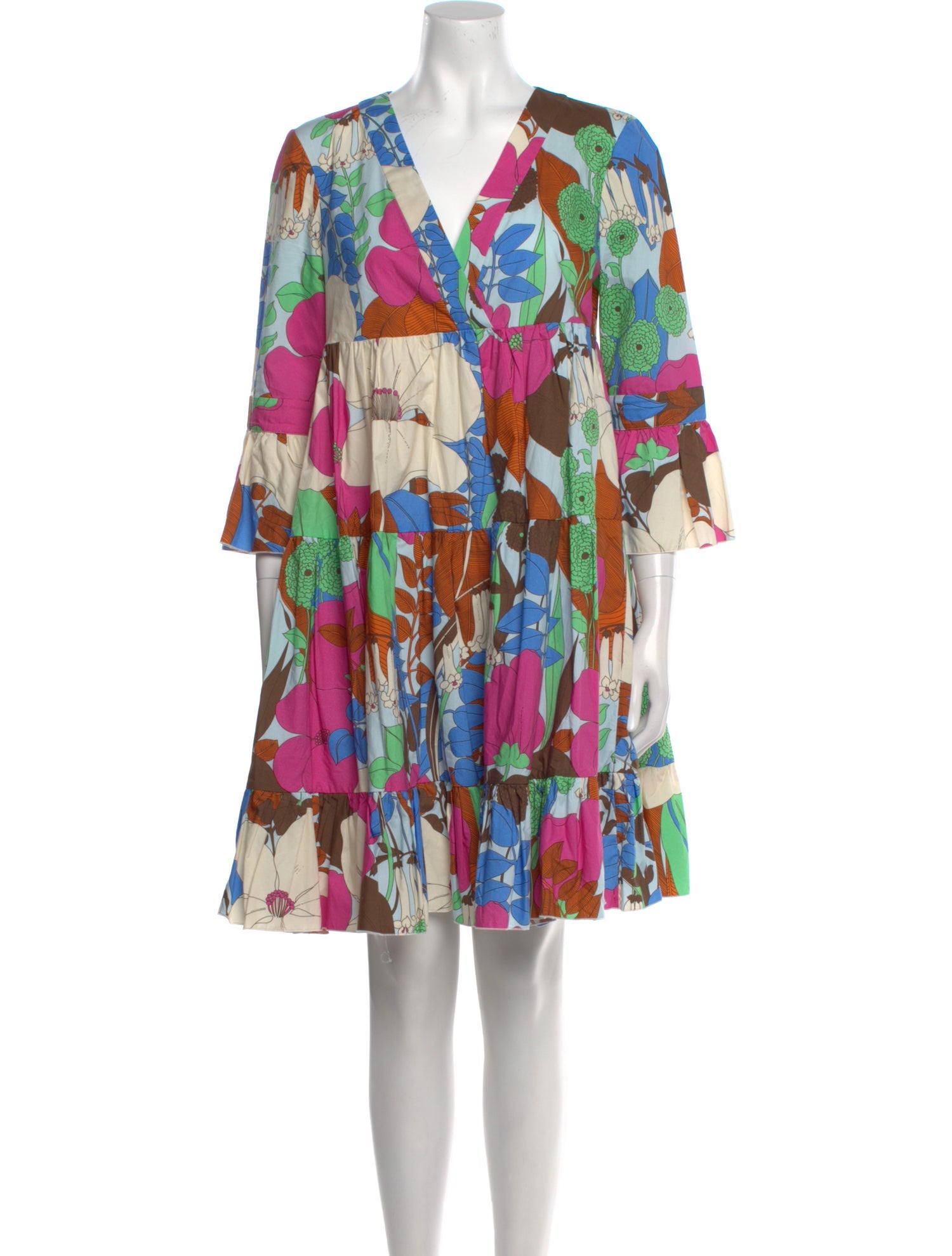 La DoubleJ Floral Print Knee-Length Dress