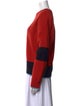 La DoubleJ Wool Colorblock Pattern Sweater