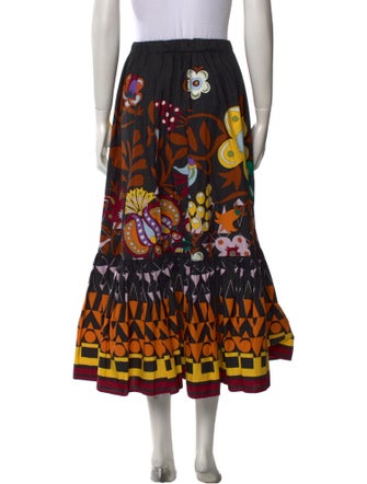 La DoubleJ Printed Midi Length Skirt