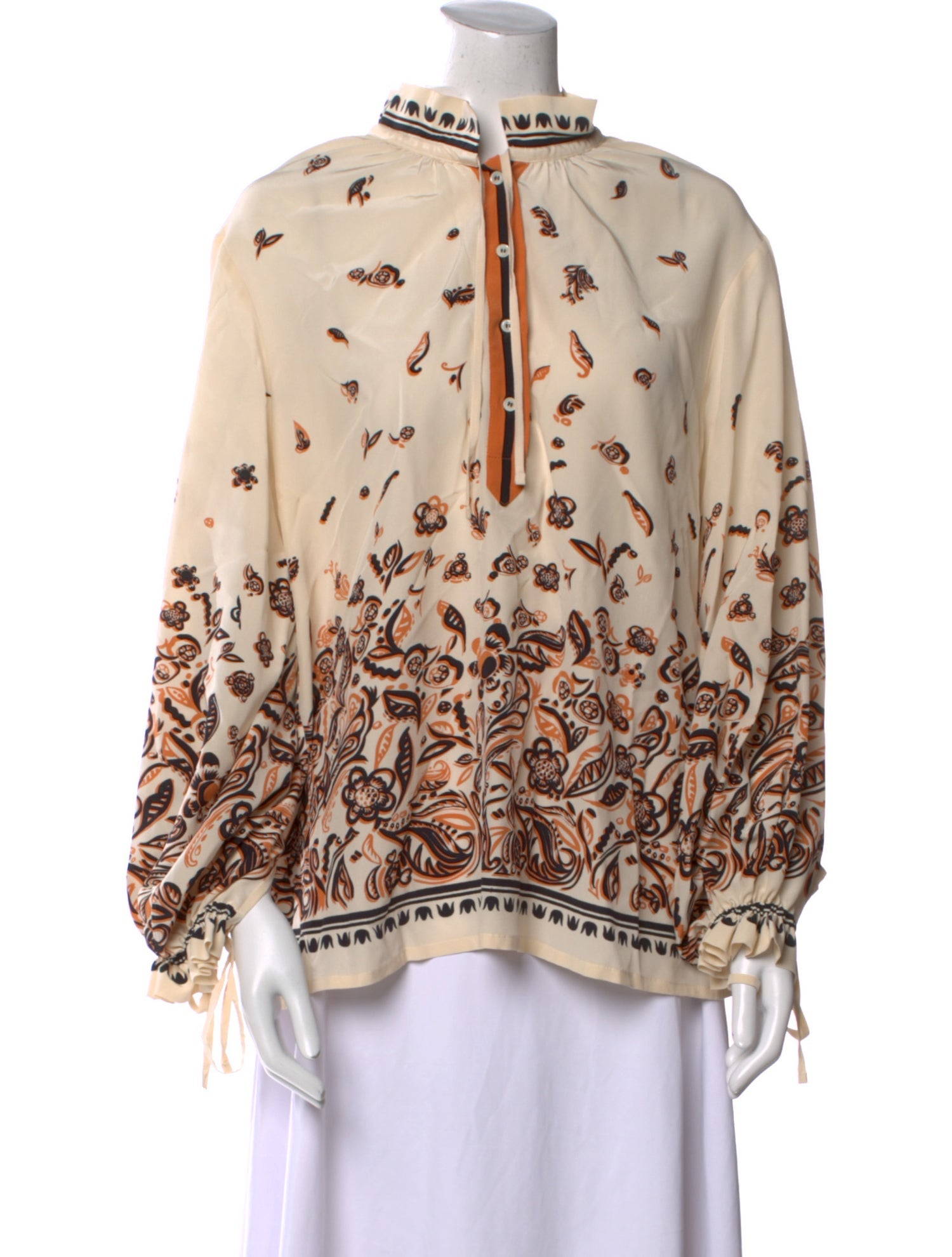 La DoubleJ Silk Printed Blouse