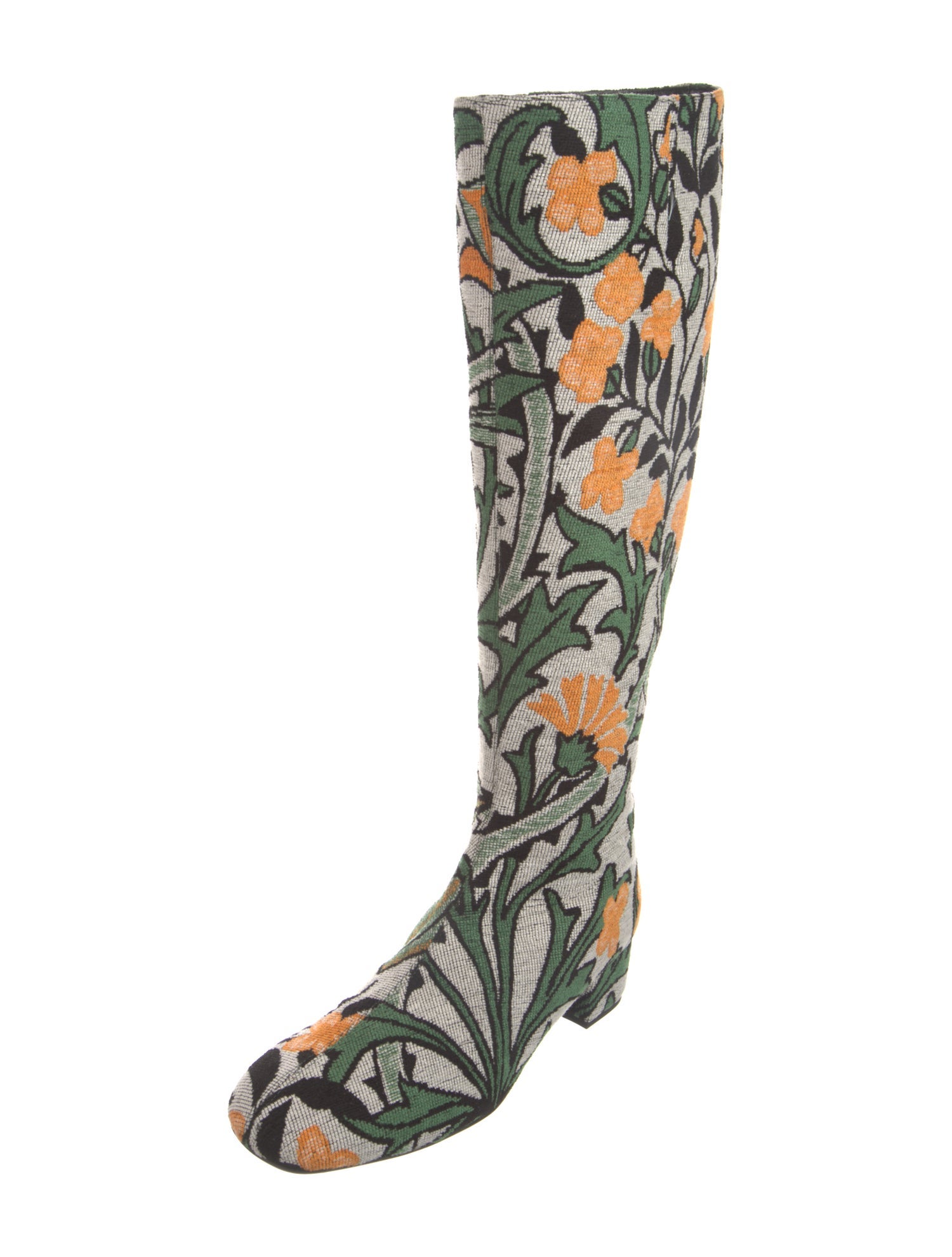 La DoubleJ Canvas Floral Print Boots