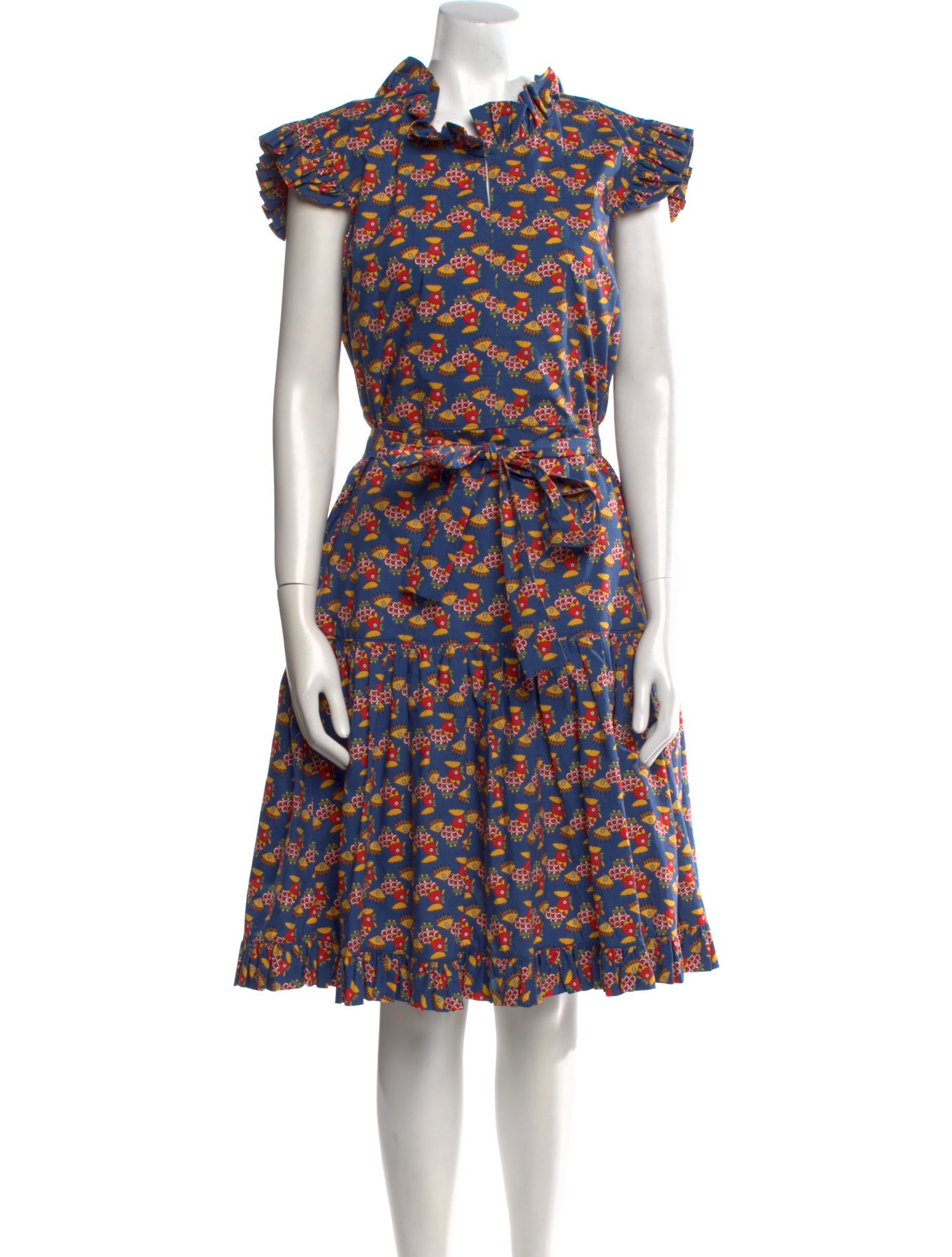 La DoubleJ Floral Print Midi Length Dress