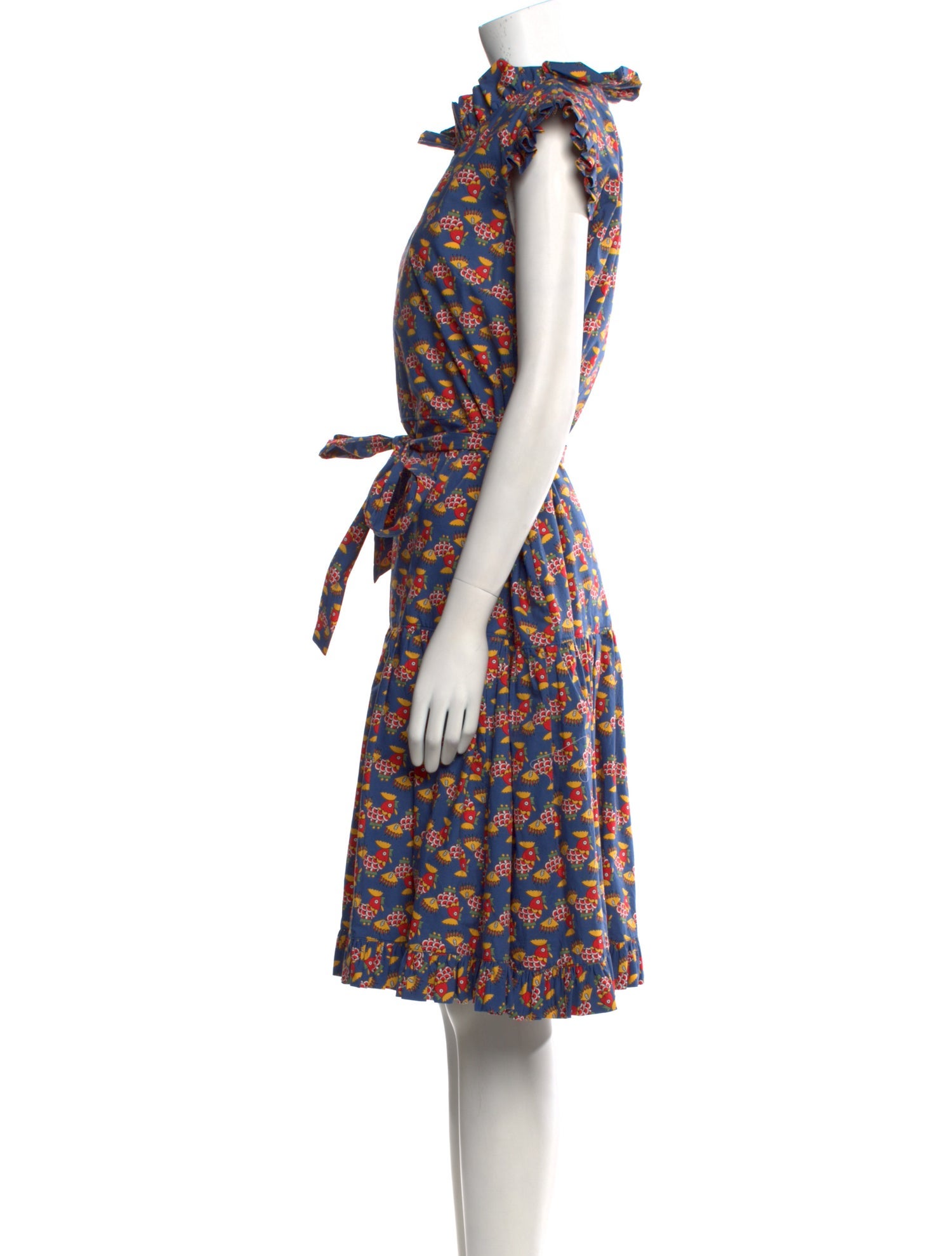 La DoubleJ Floral Print Midi Length Dress