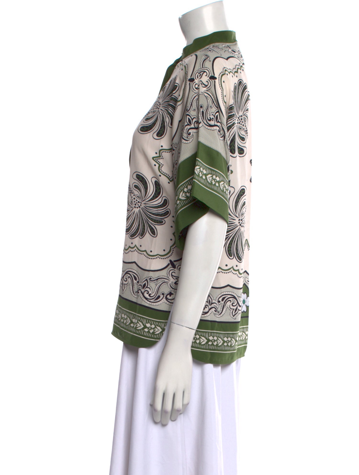 La DoubleJ Silk Printed Blouse