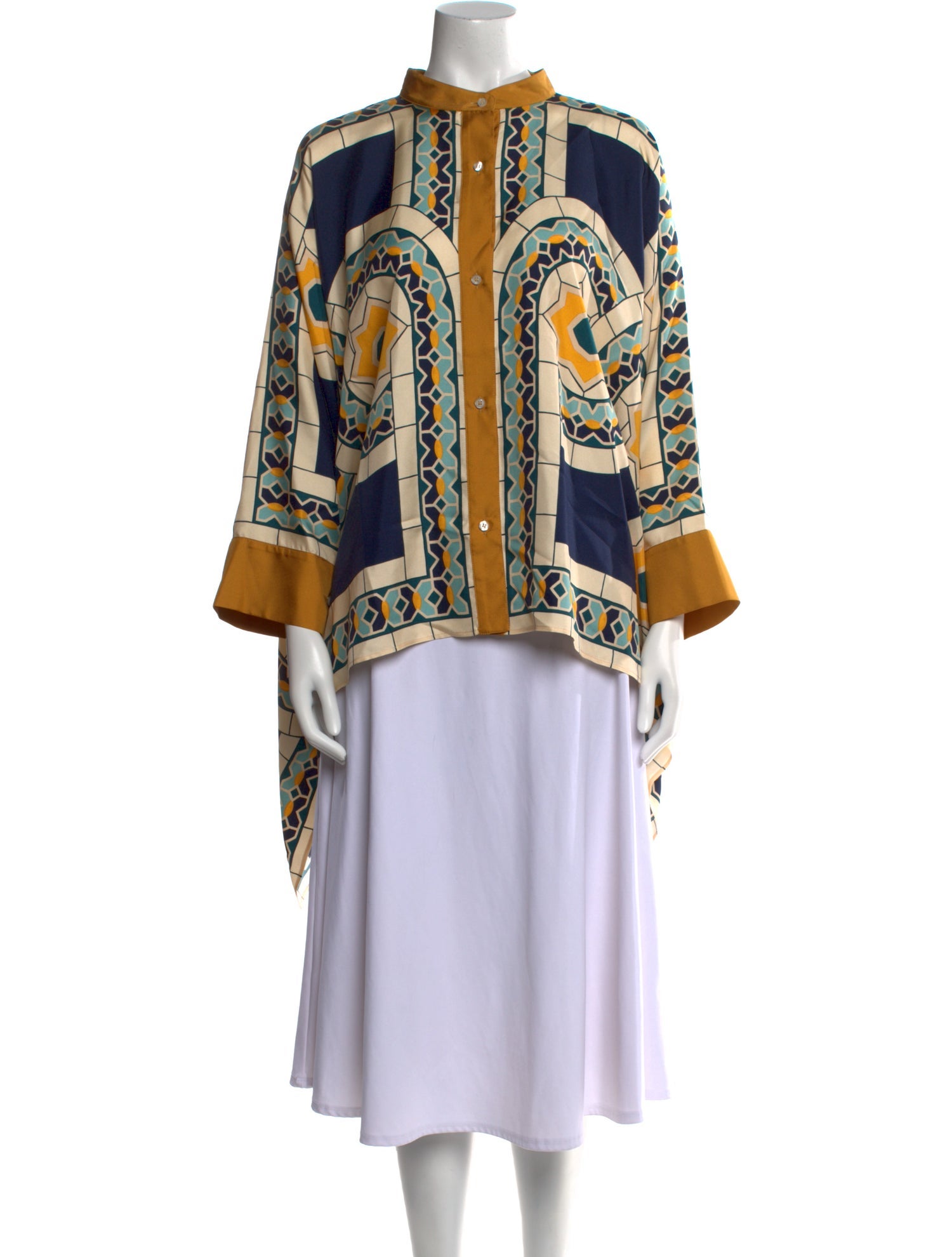 La DoubleJ Silk Printed Blouse