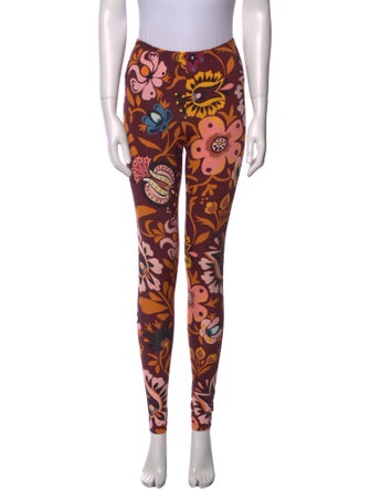 La DoubleJ Floral Print Skinny Leg Pants
